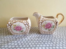 Vintage Sudlow's Of Burslem Sugar Bowl & Creamer. Pattern 1479
