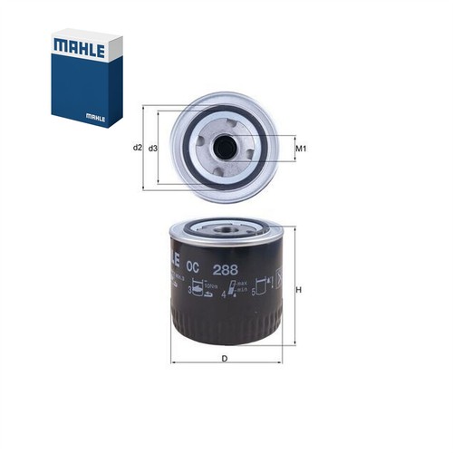 Mahle engine oil filter - mahle,