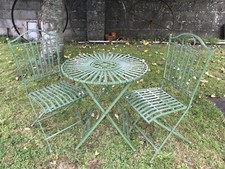 Aged Green Garden Bistro Set 2