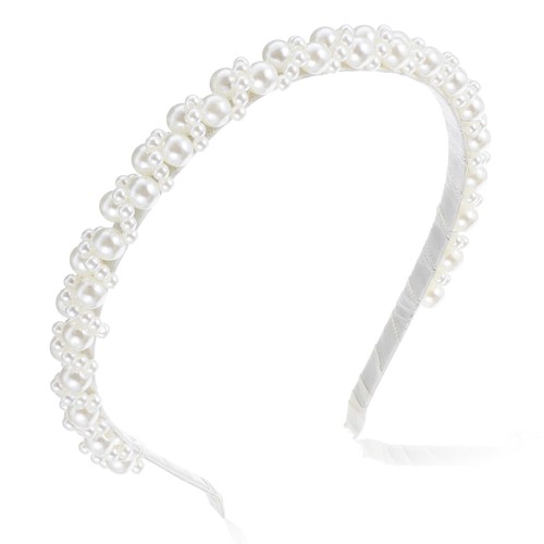 Subtle pearl headband - pearl, for
