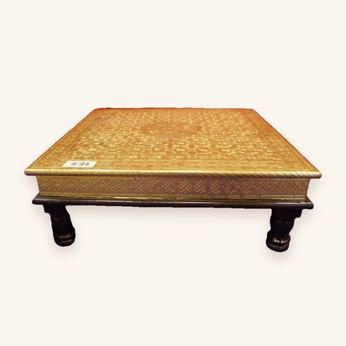 Gold embossed bajot pooja - gold,