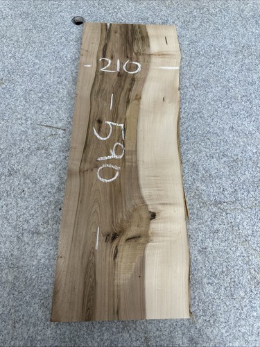 Elm live waney edge slab - elm,