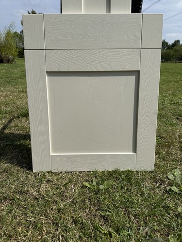 Ivory grained solid oak - grained,