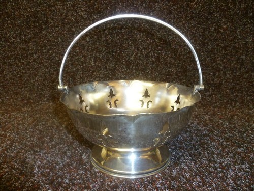 Antique pierced silver plated - pierced,