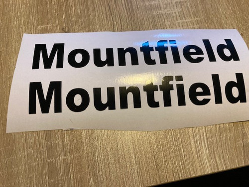 Mountfield mower decals - mountfield,
