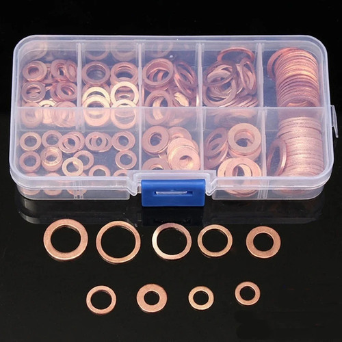100pcs copper washer sump plug - copper,