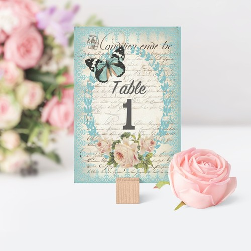Vintage style wedding - wedding, table
