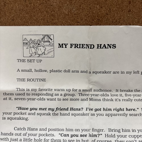Tiny hand magic trick - hand, comedy