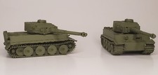 2 Pack - HO Scale - German Tiger Tank 1 - Olive Green 1:87 Scale Mini Model Army