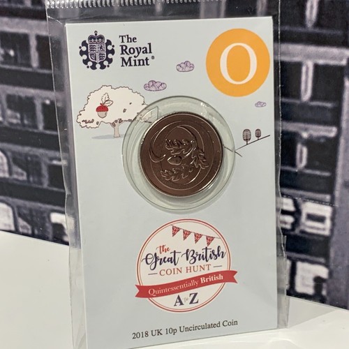 2018 10p alphabet letter - 2018, coin