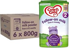 Cow & Gate 2 Follow On Baby Milk Powder Formula, 6-12 Months, 800g (Pack of 6