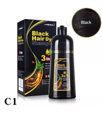 Black, Dark Brown Hair Dye Shampoo Instant 3 in 1 +100% Grey Coverage NEW SEALED