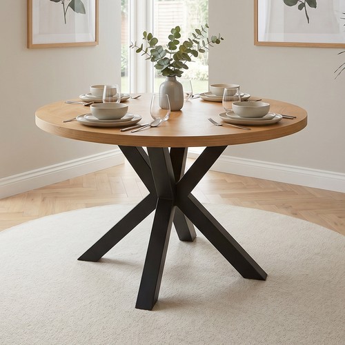 Round dining table - round,