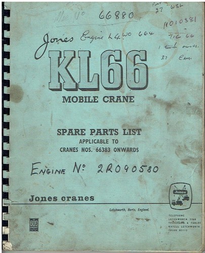 Jones kl66 mobile crane - kl66,