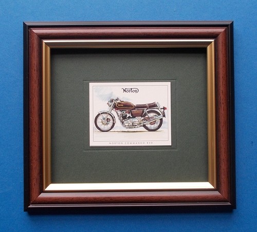Motorbike trad card framed - motorbike,