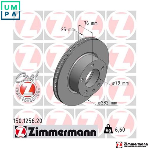 Brake disc 150 - brake, 150.1256.20