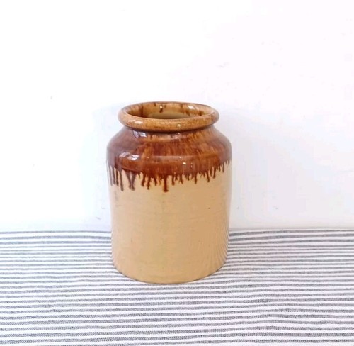 Stoneware jar vintage - stoneware,