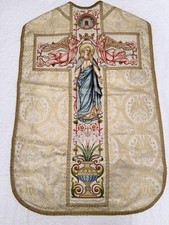 Antique Our Lady Gold & White