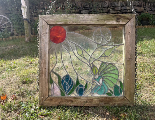 Vintage antique stained glass - vintage,