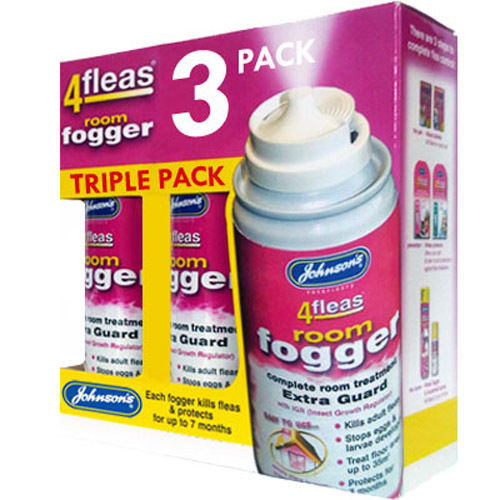 Johnsons 4fleas fogger cans - 4fleas, 3