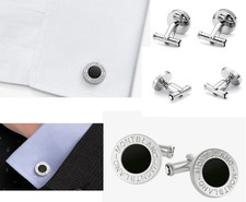 MONTBLANC  STAINLESS STEEL Cufflinks 107463 Men  NO BOX