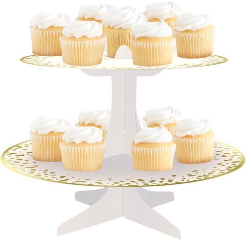 White and gold tier - and,