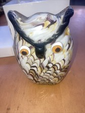 Art Glass Swirl Owl By Juliana