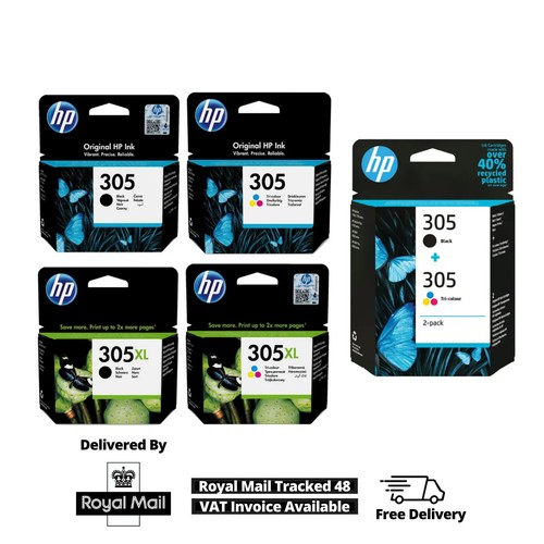 Genuine 305 305xl - hp, black/