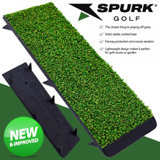 SPURK GOLF STRIKE MAT / SHORT PILE GRASS GOLF LAUNCH MAT / WINTER RULES GOLF MAT