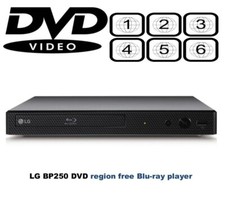 LG BP250 MULTI REGION Free DVD 1-6 Compact Blu-Ray Player NB