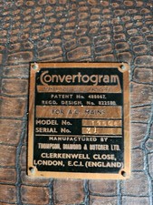 BSR LP TURNTABLE 1954