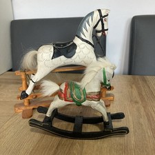 vintage  wooden rocking horse small bundle  hand crafted ? doll house??