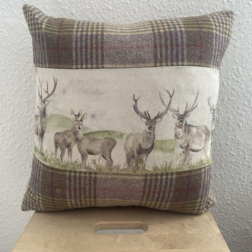 Cushion square tweed stag - square,