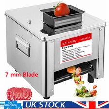 Commercial Electric Meat Cutter Slicer 7mm Kitchen Flesh Shred Cutting Machine