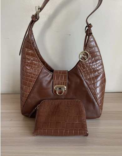 Ashwood leather croc shoulder - ashwood,