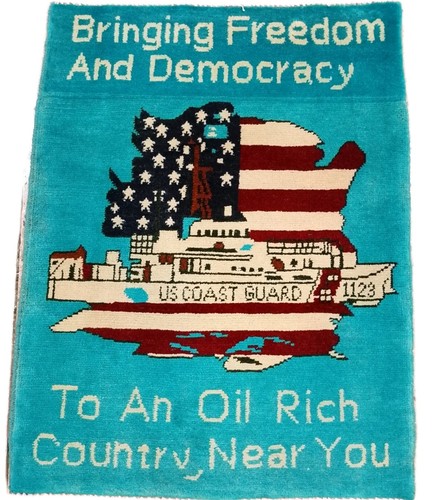 Handmade afghan wool war rug - afghan,