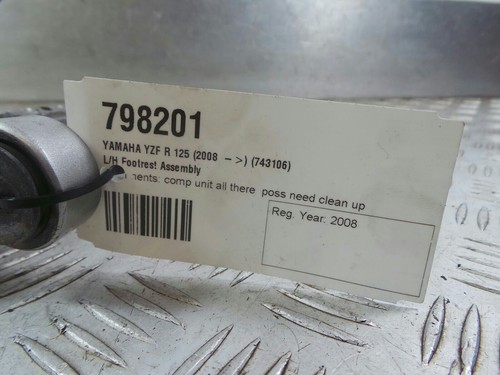 2008 yamaha yzf r125 foot - 2008,