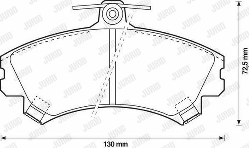 Brake pads front fits - front,
