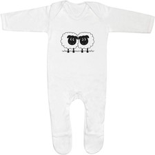 'Pair Of Sheep' Baby Romper