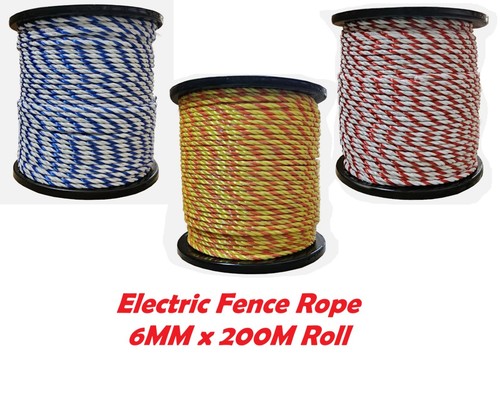 Electric fence rope 6mm 200m - electric, x