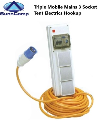 Sunncamp triple mobile mains - sunncamp,