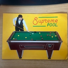 Supreme Pool Table Flyer Date