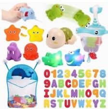 Bath Toy Sets, 36 Foam Bath Letters and Numbers, Soft Cute Ocean Animals Bath...