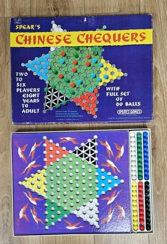 Chinese chequers vintage board - chequers,