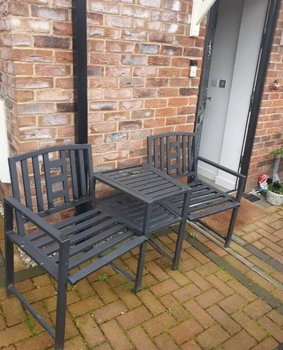 Metal garden loveseat outdoor - metal,