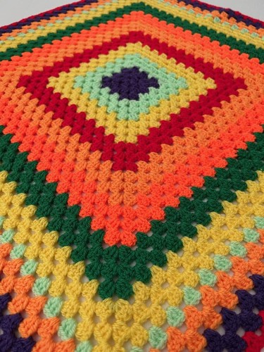 Crochet blanket granny square - granny,