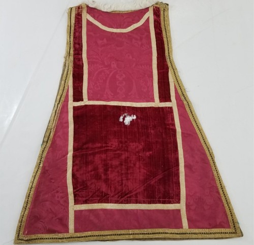 Antique french velvet damask - french, &