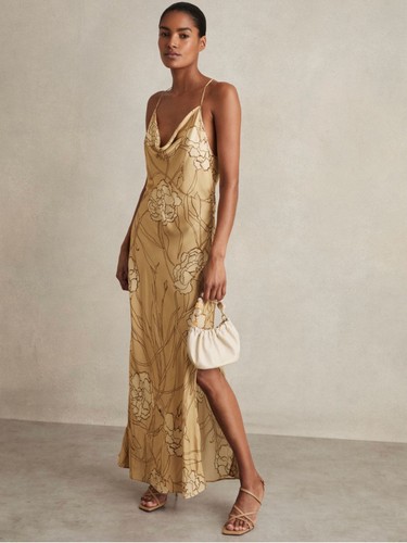 Reiss bnwt satin floral - floral, print