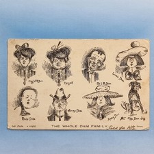 Comic Postcard 1905 The Whole