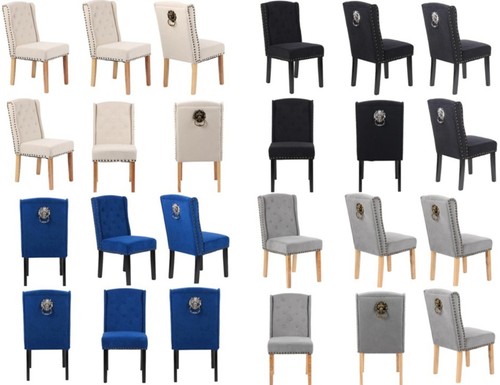 Velvet dining chairs set - dining,